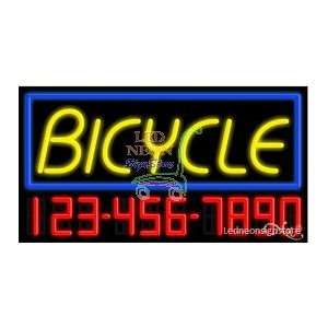 Bicycle Neon Sign 20 inch tall x 37 inch wide x 3.5 inch deep outdoor 