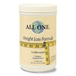 All One Nutritech   Weight Loss Formula Unflavored 14 Servings Powder