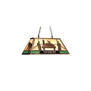  33L Personalized Pool Hall Oblong Pendant: Home 