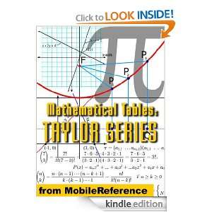 Mathematical Tables: Taylor (Maclaurin) series (Mobi Study Guides 
