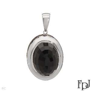  FPJ 14K White Gold 11.1 CTW Onyx and 0.8 CTW Color C2 I1 