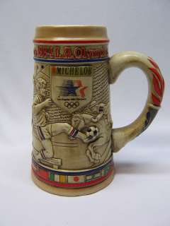 michelob beer stein mug 1984 los angeles olympics anheuser busch 