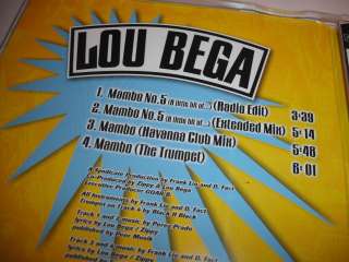Lou Bega   Mambo No 5 CD 1999  