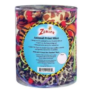  Zanies Animal Print Mice Canister 48/Pieces: Pet Supplies