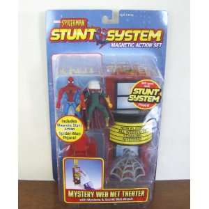 Marvel Spider Man Stunt System Magnetic Action Set Mystery Web Net 