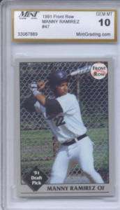 1991 Front Row Manny Ramirez MGS 10 High School Rookie  