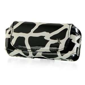 SAFARI BLACK GIRAFFE #2 MEDIUM HORIZONTAL POUCH FOR Nextel i95cl/i99cl 