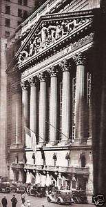 Berenice Abbott 1933 B&W NY Stock Exchange   postcard  
