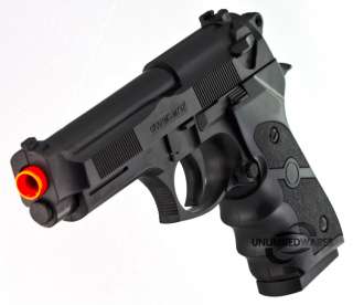 NEW AIRSOFT GUN FULL SPRING M9 BERETTA 6mm BB BLACK  