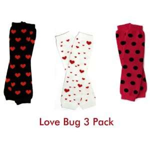  Leg Warmers 3 Pack   Love Bug: Baby