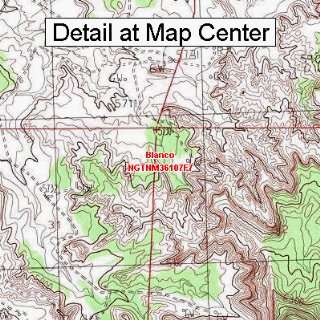 USGS Topographic Quadrangle Map   Blanco, New Mexico (Folded 