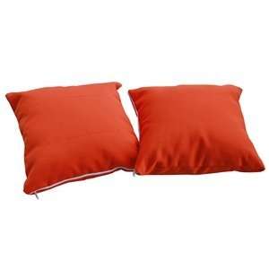   14 Outdoor All Weather Pillows in Orange Patio, Lawn & Garden