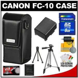  Canon FC 10 Digital Video Camcorder Case + BP 808 Battery 