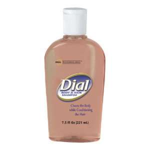 Dial 4014 Body and Hair Liquid Soap, 7.5 oz Flip Cap Bottle (Case of 