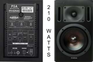 PHONIC P5A 210w STUDIO MONITOR PAIR $20 INSTANT COUPON  
