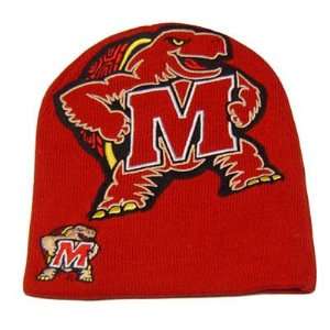   BEANIE KNIT HAT CUFFLESS MARYLAND TERRAPINS TOQUE: Sports & Outdoors