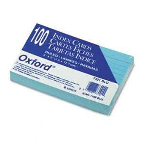  Ruled Index Cards, 3 x 5, Blue, 100/Pack: Electronics