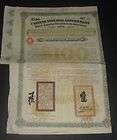 CHINESE IMPERIAL GOVERNMENT Honan Railway Gold Loan 1905 Bond CHINA