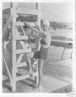 Bette Davis vintage photograph in swimsuit rare pose  