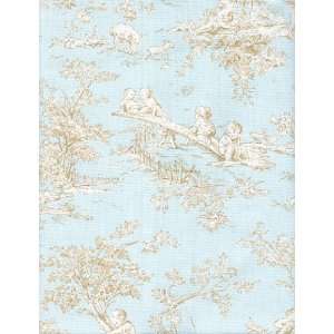  Toile Blue Upholstery Fabric by the Yard: Arts, Crafts 