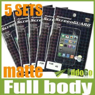   Body Matte Anti glare LCD Screen Shield Protector film For iphone 4 4G