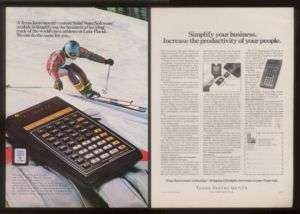 1980 Texas Instruments TI Programmable 59 calculator ad  
