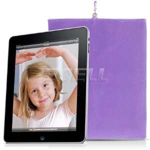     NEW PURPLE SOFT CLOTH SOCK CASE POUCH FOR APPLE iPAD: Electronics