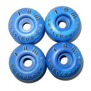   Skateboard WHEELS 50mm BLUE SWIRL TGM GOTH LOGO