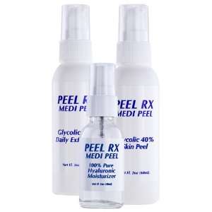  Glycolic 40% Medium Peel Kit   Glycolic 10% Exfoliator 2oz 