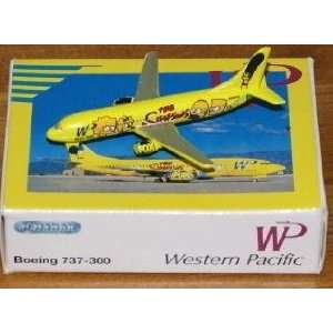  Simpsons Western Pacific Boeing 737 300 1600 scale Toys & Games