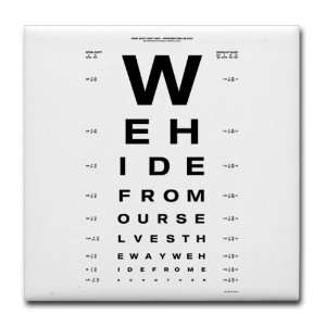   Coaster (Set 4) Optometrist Opthamologist Eye Chart: Everything Else