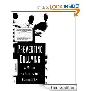 Bullying Prevention A Manual For Schools And Communities U.S 