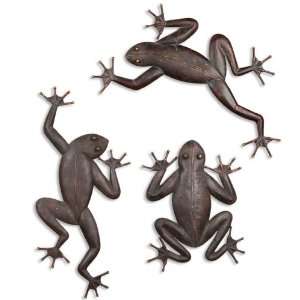  Uttermost 34.6 Inch Three Frogs Set/3 Wall Mounted Mirror 