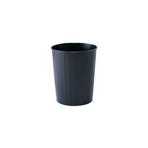  Round Wastebasket 23 1 2 Qt Qty 6 in Black by Safco