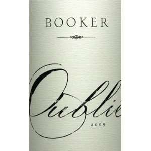  2009 Booker Oublie Paso Robles 750ml: Grocery & Gourmet 