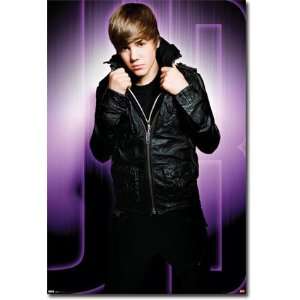  Justin Bieber    Purple Giant Mural Poster: Home & Kitchen
