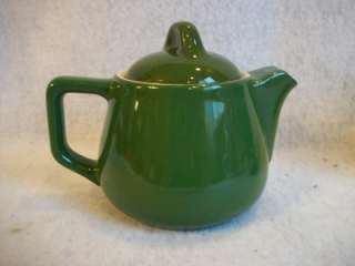 Hall Pottery Green Round Small Teapot  