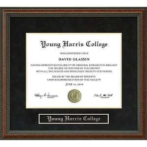 Young Harris College (YHC) Diploma Frame:  Sports 