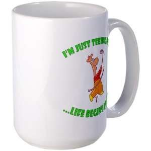  Teeing Off At 50 Funny Large Mug by  Kitchen 