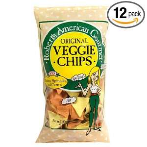 Pirates Booty Veggie Chips, 4 Ounce Bags (Pack of 12):  