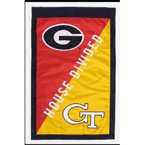 of Georgia and Georgia Tech   House Divided Flag   Regular Size 