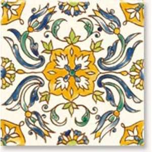  Constantine Hand Painted Ceramic Tile 8x8: Home 