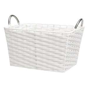  CreativeWare Medium Storage Basket, White: Home & Kitchen