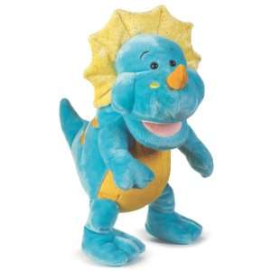   Puppet Blue & Yellow Triceratops Dinosaur Hand Puppet Toys & Games