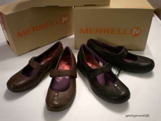 Merrell Allure Leather MARY JANES, Black or Brown bnib  