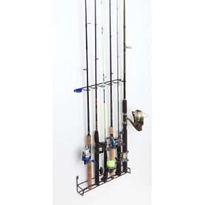  Fishing Rod Holder 6 rod Vertical Rack: Sports & Outdoors