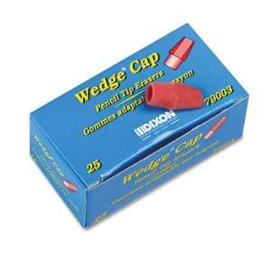  Dixon Products   Dixon   Pencil Wedge Cap Erasers, Rubber 
