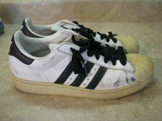  ADIDAS SUPERSTAR 1 Low Basketball Shoes SHELL TOE 10.5 White/Black 