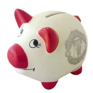 SAR Holdings Limited Manchester United F.C. Piggy Bank White Silver 