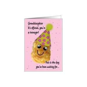   : Granddaughter 13 Happy Birthday Funny Tater Tot Card: Toys & Games